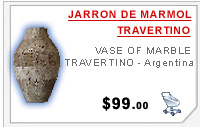 Jarron de Marmol Travertino